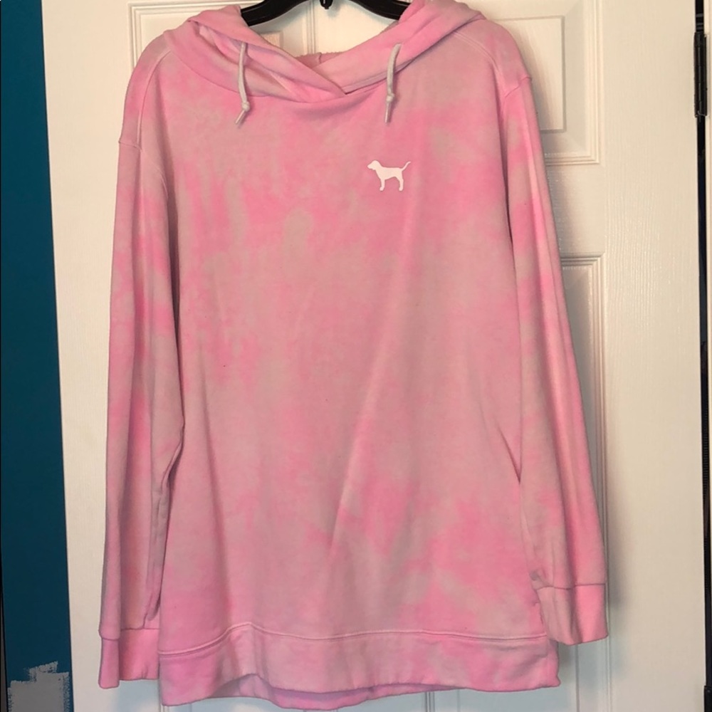PINK hooded pullover